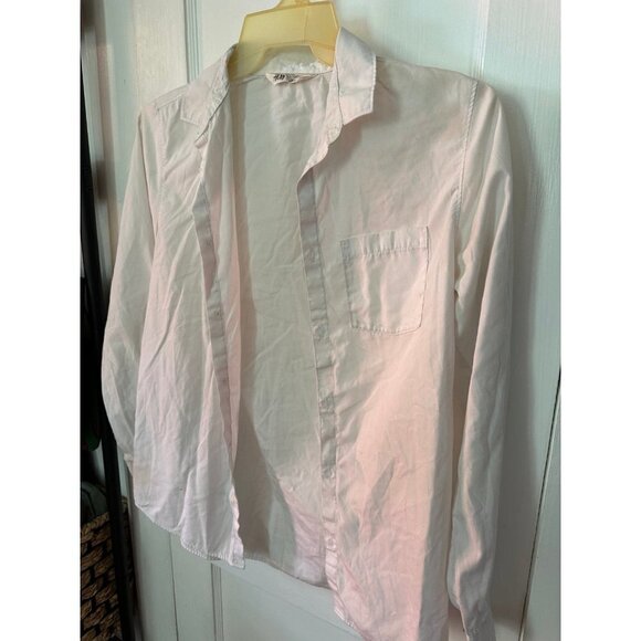 H&M Youth size 20 white button down shirt - Picture 2 of 7